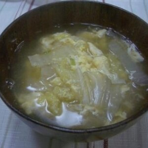 白菜の溶き卵スープ